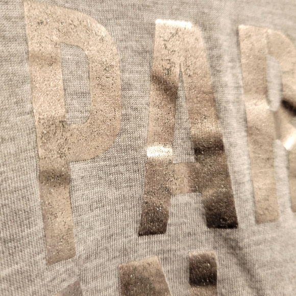 2/$18 Kendall and Kylie Gray Silver Crop Short Sleeve Top Loose Boxy Medium Tee - Picture 4 of 9